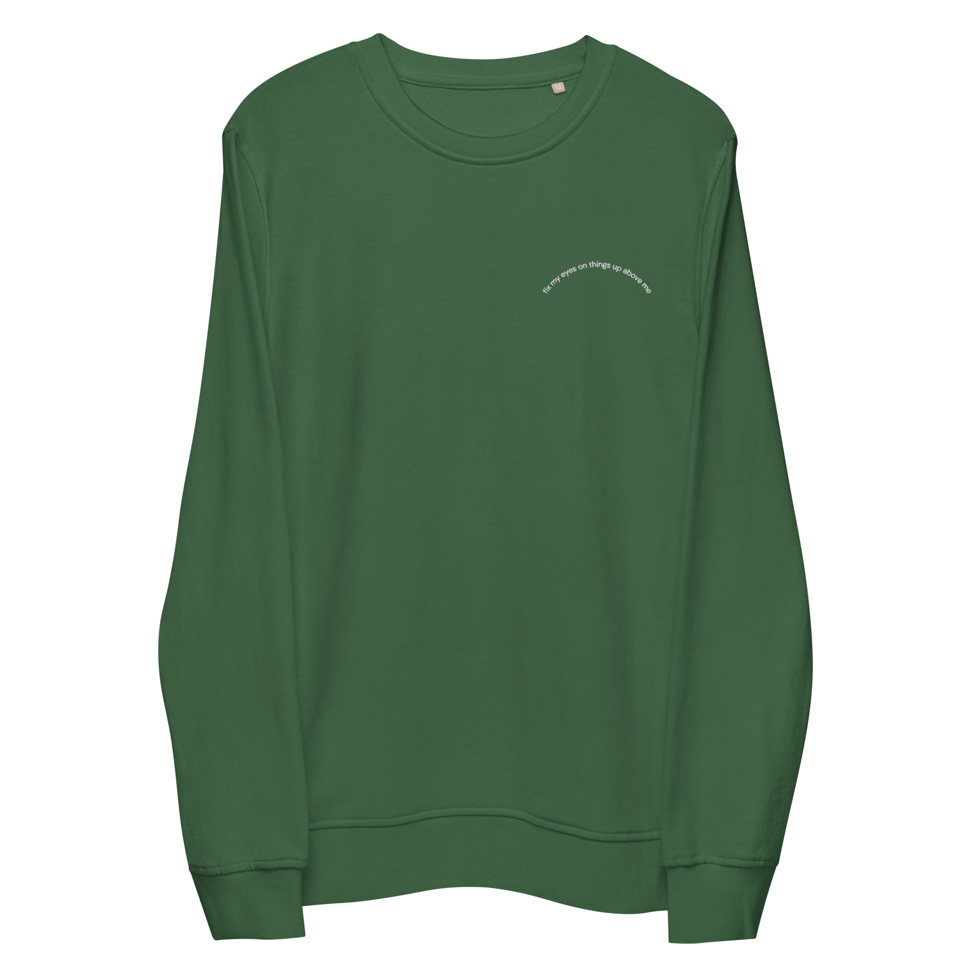 unisex-organic-sweatshirt-bottle-green-front-66638e88534a2.jpg